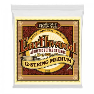 Ernie Ball 2012 Earthwood 80-20 Medium, 12 String Acoustic Guitar Strings