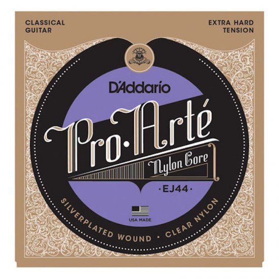 D'Addario EJ44, Pro Arte Ex Hard, Silver Plated Classical Strings
