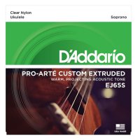 D'Addario EJ65S Pro-Arte Clear Nylon Soprano Ukulele String set