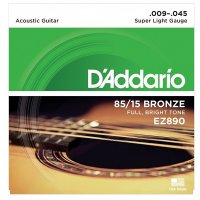 D'Addario EZ890 85/15 Acoustic Guitar Strings .009 - .045