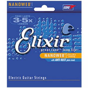 Elixir Nano Electric Guitar Strings Light, 10s, 10-46
