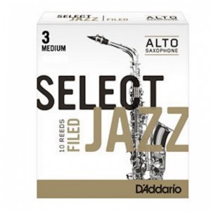 D'Addario Select Jazz Alto Sax Filed, (Box 10) Strength 3 Medium