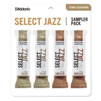 D'Addario Select Jazz Sampler Pack Tenor Sax, Strength 3
