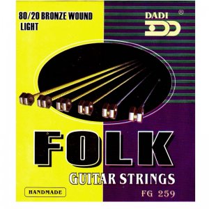 Dadi Folk Acoustic 80/20 Bronze Wound, Guitar String Set Light