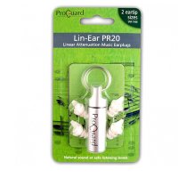 Pro Guard Lin-Ear PR20 Ear Plug Protection For Musicians & DJs