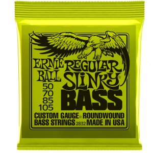 Ernie Ball 2832 Regular Slinky 50-105 Round Wound, 4 String Bass Set