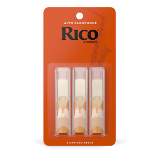 Rico Alto Saxophone Reeds, (Pack 3) Strength 1.5