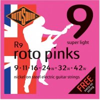 Rotosound R9 Roto Pinks Electric Guitar Strings 9 - 42