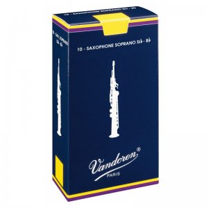 Vandoren Traditional Soprano Sax Reeds, (Box 10) Strength 3.5