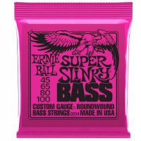 Ernie Ball 2834 Super Slinky 45-100 Round Wound 4 String Bass Set