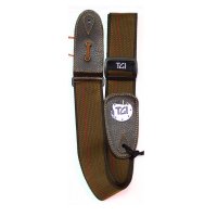 TGI Brown And Red Stripe TGS13034 Woven Guitar Strap
