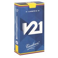 Vandoren V21 Bb Clarinet Reeds, (Box 10) Strength 3