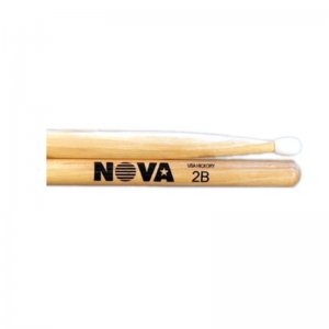 Vic Firth Nova, 2B Hickory With Nylon Tip Drumsticks (VFN 2BN)