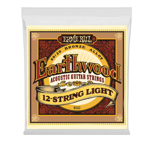 Ernie Ball 2010 Earthwood 80-20, Light 12 String Acoustic Strings
