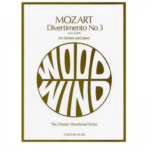 Mozart Divertimento No 3 for Clarinet and Piano