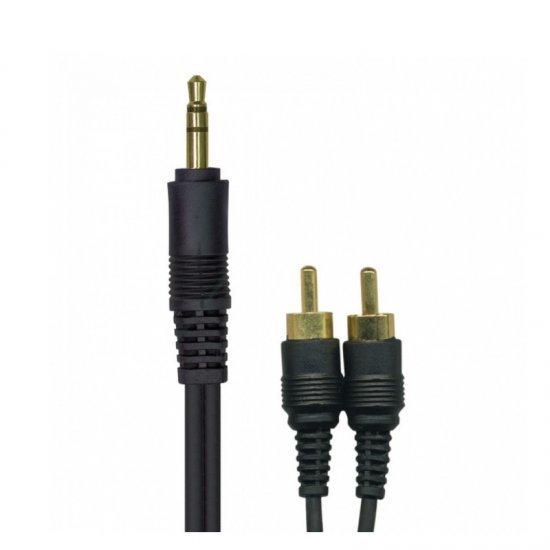 Kinsmam LPAC01 10ft,  Stereo Jack to 2 phono plugs 3.5mm Jack lead