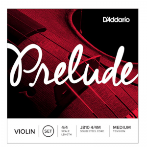 D'Addario Prelude 4/4 Scale, Medium Tension, Violin String Set