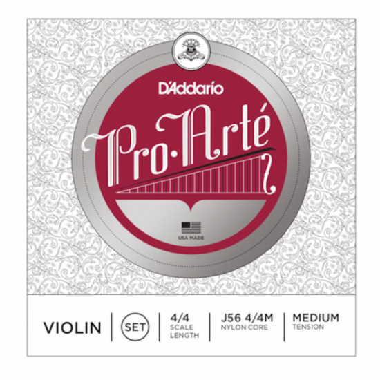 D'Addario Pro-Arte 4/4 Scale, Medium Tension Violin String Set