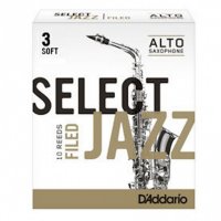 D'Addario Select Jazz Alto Sax Filed, (Box 10) Strength 3 Soft