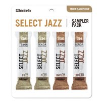 D'Addario Select Jazz Sampler Pack Tenor Sax, Strength 2