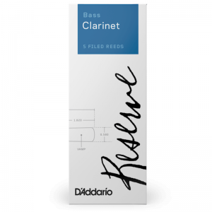 D'Addario Reserve Bass Clarinet Reeds, (Box 5) Strength 3