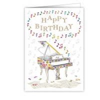Quire 3922 Happy Birthday Piano Card