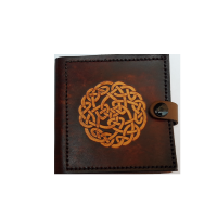 Leather Pick Wallet, Celtic Design