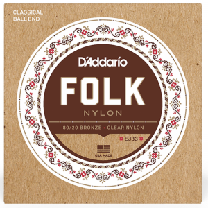 D'Addario EJ33 Classical Guitar Folk Strings