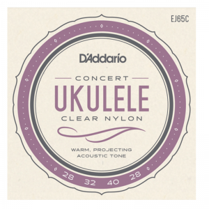 D'Addario EJ65C Clear Nylon Concert Ukulele Strings