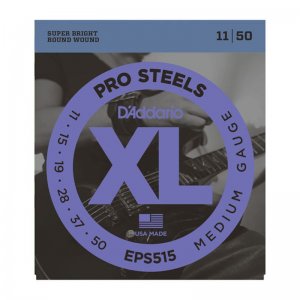 D'Addario Pro Steels  XLEPS515 Electric Guitar Strings 11-50 medium