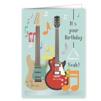 Quire 6360 Birthday Guitar Card
