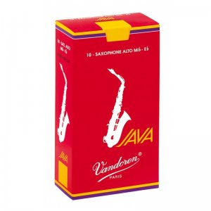 Vandoren Java Red Alto Sax Reeds  (Box 10) Strength 2.5