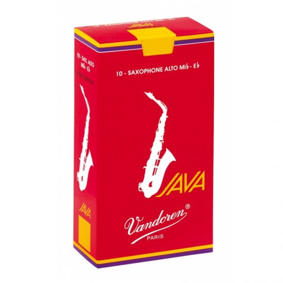 Vandoren Java Red Alto Sax Reeds  (Box 10) Strength 2.5