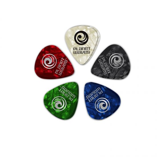 D'Addario Celluloid Planet Waves Picks, Pack of 3, Heavy 1.00MM   