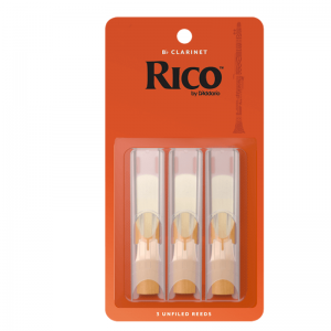 Rico Bb Clarinet Reeds, (Pack 3) Strength 3.5