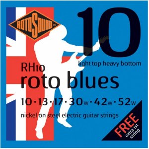 Rotosound RH10 Rotos Blues Electric Guitar Strings 10 - 52