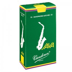 Vandoren Java Green, Alto Sax Reeds, (Box 10) Strength 2.5