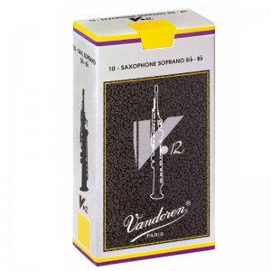 Vandoren V12 Soprano Sax Reeds, (Box 10) Strength 4