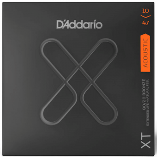 D'Addario XTABR1047 Acoustic Guitar Strings 80/20 Bronze .010-.047